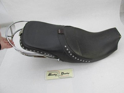 Corbin Harley Davidson 1996-03 Dyna FXD Leather Studded Seat with Grab Bar