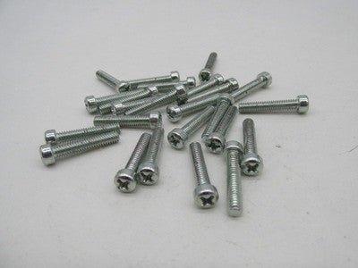 Lot of 24 Harley-Davidson Genuine NOS Chrome Head Fillister Screws 120