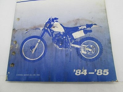Honda Official Factory 1984-1985 XR200R 250R Shop Service Manual Book
