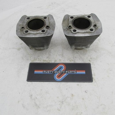 Harley Davidson OEM Pair of Stock Silver Cylinder Jugs 883cc Sportster