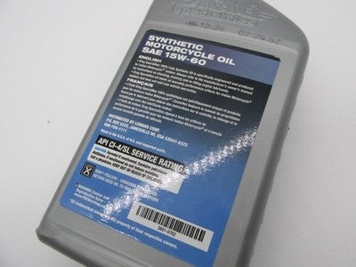 Drag Specialties Premium Synthetic 15W-60 High Perf. Motorcycle Oil  1