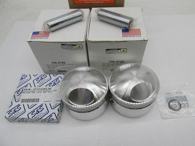 V-Twin NOS Harley 74" Overhead Valve Forged Piston Set .060 Oversize 1