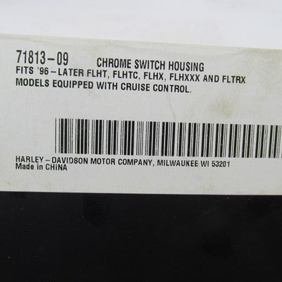 Harley Davidson Genuine NOS Chrome Switch Housing Kit In Original Box