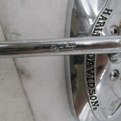 Harley Davidson OEM Gold/Chrome Live To Ride Short Stem Mirror Left 91