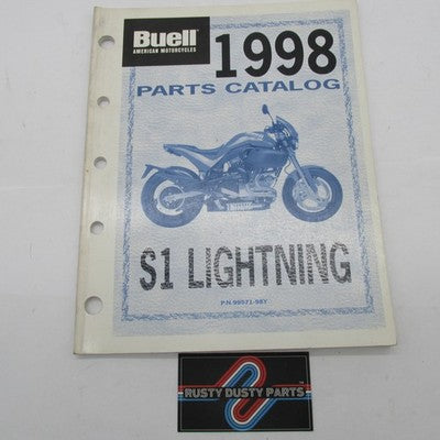Harley Buell Official Factory 1998 S1 Lightning Parts Catalog 99571-98