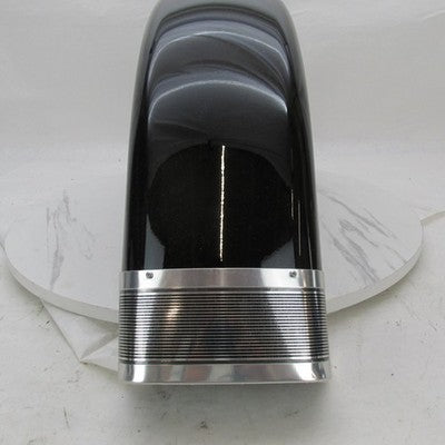 Harley Genuine Vivid Black Front Fender w/ Chrome/ Silver Tip FLHRCI 5