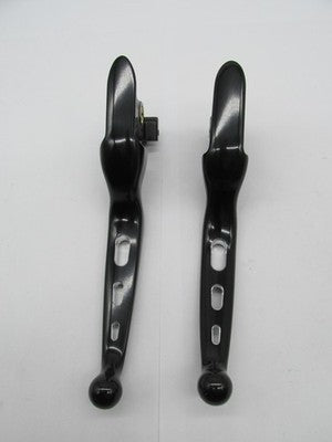 Harley Davidson Genuine NOS Softail Hand Control Levers Edge Cut Black