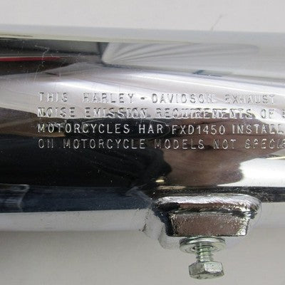 Pair of Harley Davidson OEM Stock Chrome Exhaust Mufflers 00-06 Softai