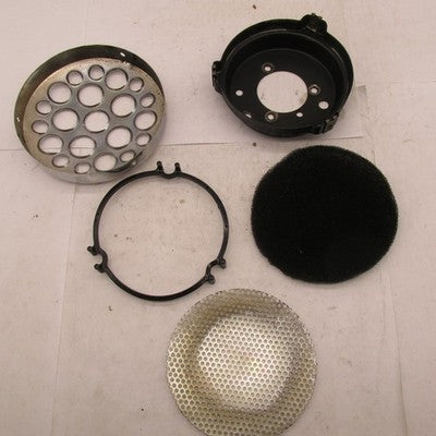 V Twin Ironhead Drilled Chrome 5.5 Air Cleaner Assembly