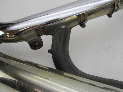Harley-Davidson OEM Dyna Chrome Exhaust System w/ Slash Cut Mufflers a