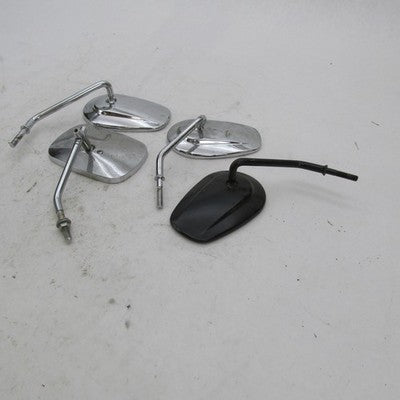 Mixed Lot of 4 Harley Davidson OEM Tapered Handlebar Mirrors Chrome Bl