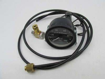 L.P Williams 2.25" Oil Pressure Gauge & Line
