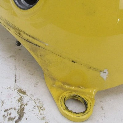 Harley Davidson OEM Left Fuel Tank Yellow White Painted FLSTF Fat Boy