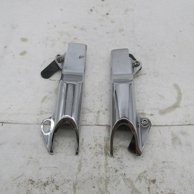 Pair of Harley Genuine Chrome Upper Swingarm Covers 00-07 FLSTF FLSTC