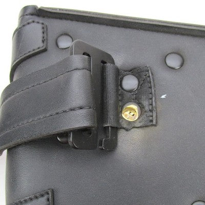Pair of Genuine Harley OEM #1 Logo Black Compact Throw-Over Saddlebags