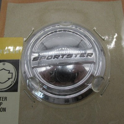 Harley-Davidson OEM NOS Chrome '83+ Sportster XL Fuel Cap Medallion 99