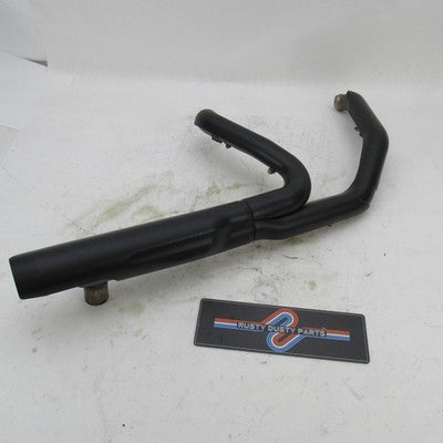 Harley OEM Stock Touring Catalyst Header w/ Black Heat Shields 6560045