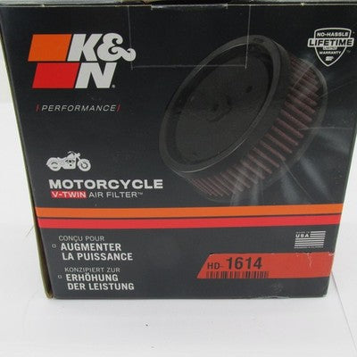 K&N NIB NOS High-Flow Performance V-Twin Air Filter HD-1614