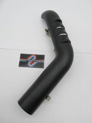 Indian Genuine Scout Bobber Black Rear Header Slotted Exhaust Heat Shi