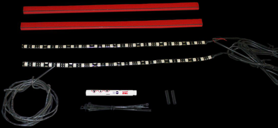 Custom Dynamics Magicflex 2 Wheel Lights for all Indians Red M2WK1-IND-RED