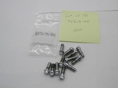 Lot of 12 Harley Davidson Genuine NOS Screws 12-point 1/4"-20 x 5/8" 9
