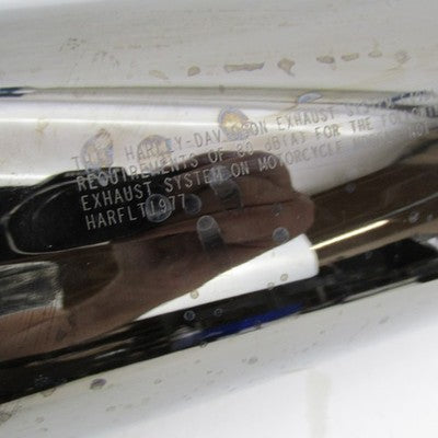 Set of Harley OEM Stock 17-24 CVO Scorched Chrome Mufflers w/ Crossove