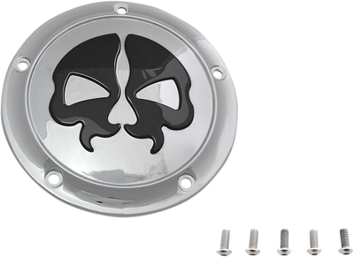 Drag Specialties Split Skull Derby Cover Chrome 1107-0546