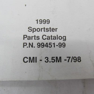 Harley-Davidson Official Factory 1999 XLH Models Parts Catalog 99451-9