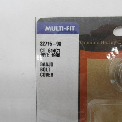Harley-Davidson Genuine OEM NOS Chrome Banjo Bolt Cover 32715-98