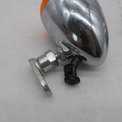Pair of Harley Davidson OEM Chrome Amber Bullet Turn Signals 68972-00