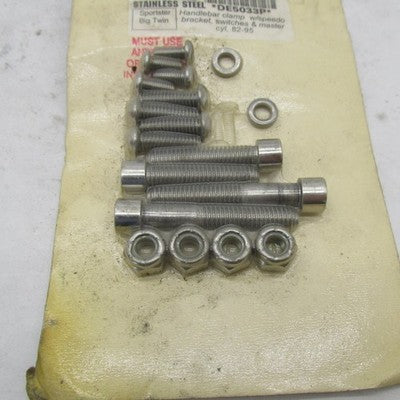 Diamond 82-95 Harley BT XL Handlebar Instrument Bolt Kit *Incomplete*