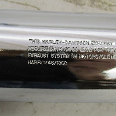 Pair of Harley Davidson OEM 18-28 Softail M8 Slip On Mufflers Chrome 6