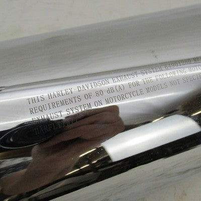 Harley-Davidson OEM Touring CVO Chrome Slip-On Right Muffler 64901280