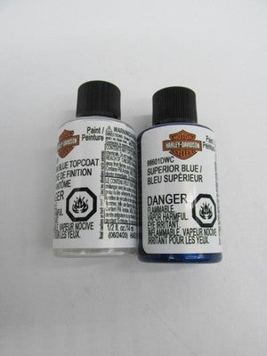 Harley Davidson Genuine NOS Touch Up Paint Kit Fathom Blue Topcoat 986