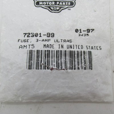 Lot of 4 Harley-Davidson OEM NOS Ultras 3-Amp Fuses 72301-99