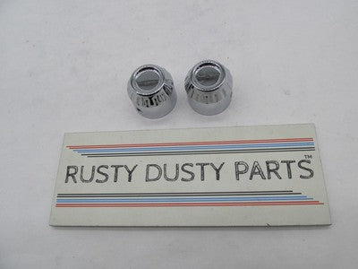 Lot of 2 Harley-Davidson Genuine Chrome 7/8" Inch Bolt Axle Covers