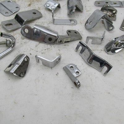 Huge Mixed Lot Harley Davidson & Aftermarket Chrome Hardware Bracket M