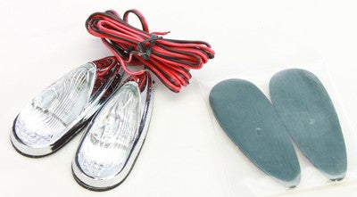 Emgo Flush-Mount LED Marker Lights Chrome 61-97002