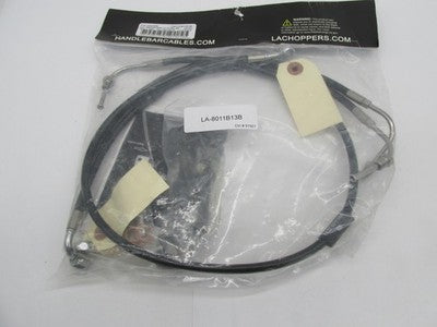LA Choppers NOS LA-8011B13B Harley Braided Brake Line Kit, Black 1741-