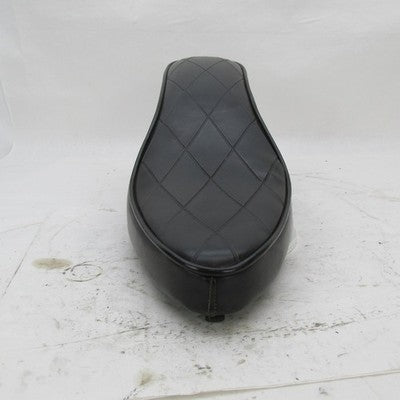 Vtg Selle Giuliari OEM Black Diamond Stitch Chopper Seat Made In Italy