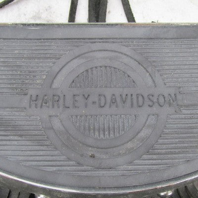 Harley OEM Half-Moon Bullseye Rider Floorboards w/ Studded Fringe 5059