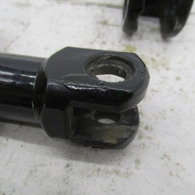 Pair of Harley OEM Gloss Black Passenger Footpeg Support Mounts Clevis