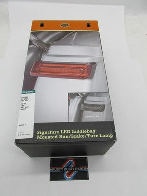 Harley Davidson Genuine NOS Signature LED Saddlebag Light Smoked 67801