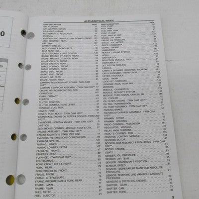 Harley Davidson Genuine 2013 Trike Model Parts Catalog Factory Manual