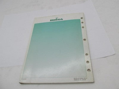 Honda Official Factory 1986-1987 TLR200 Reflex Service Shop Manual Boo