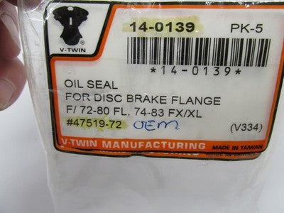 8 Pack V-Twin NOS Harley Wheel Hub Swingarm Bearing Oil Seal 14-0139