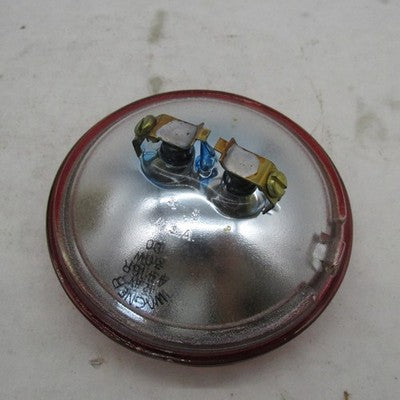 Vintage Harley Davidson OEM Single 12V Red Lens Pursuit and Spot Lamp