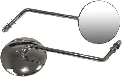 Emgo Chrome Universal Steel Mirrors Pair 20-21795