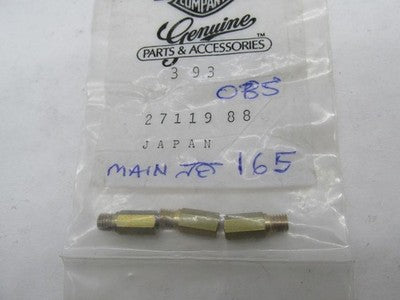 Lot of 3 Harley-Davidson Genuine NOS 165 Main Carb Jets 27119-88