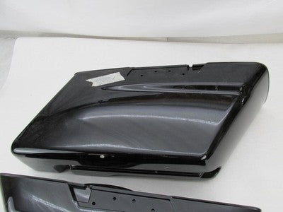 Pair of Harley Davidson Genuine Saddlebags Vivid Black Lowers with No